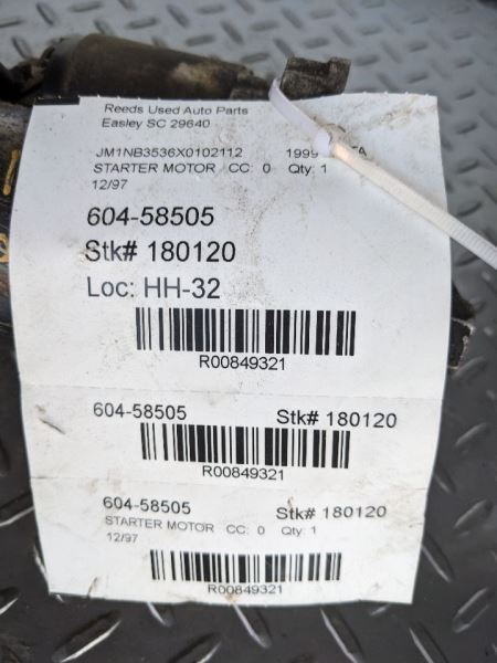 Starter Motor Fits 95 97-03 MAZDA PROTEGE 849321