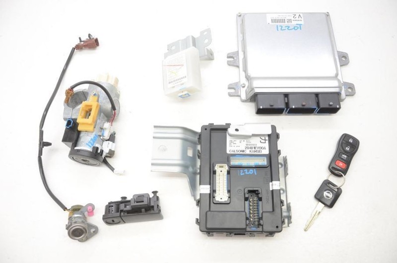 2008 Nissan 350z Roadster Ignition Switch Engine Start Kit with ECU