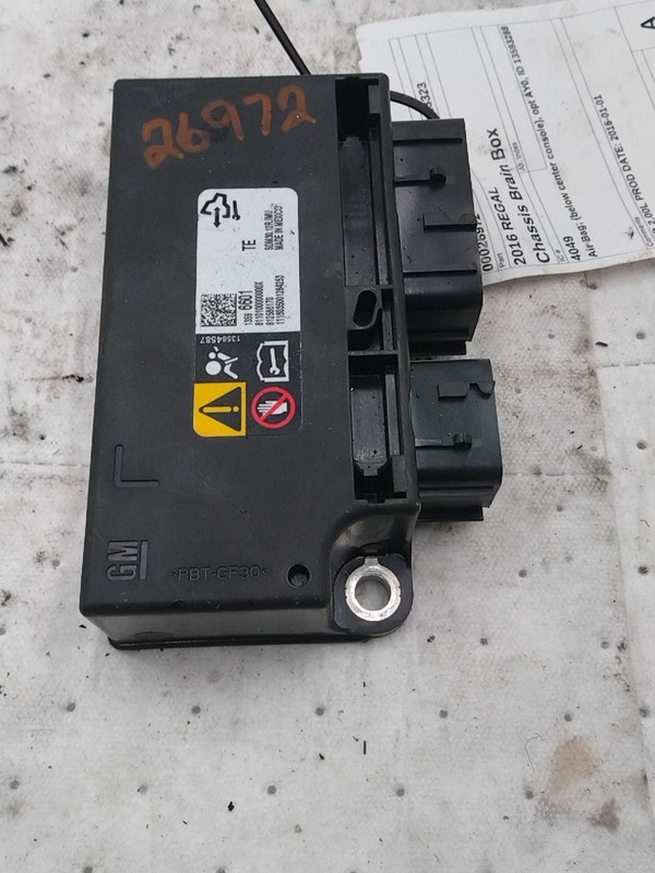 Used Air Bag Module fits: 2016 Buick Regal Air Bag below center console opt AY0