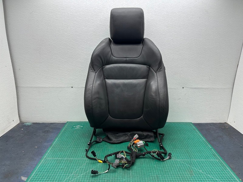 12-15 JAGUAR XF XFR FRONT LEFT TOP UPPER SEAT CUSHION Black OEM