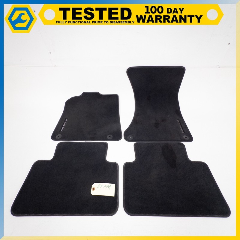 15-24 PORSCHE MACAN FRONT & REAR FLOOR MAT CARPET COVER SET OF 4 OEM