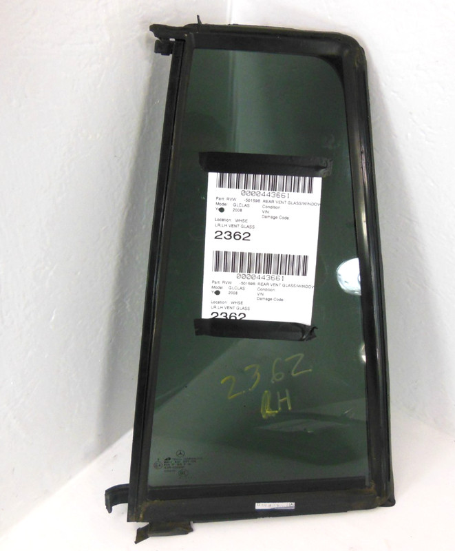 07-09 Mercedes-Benz GL320 Rear Door Window Vent Glass Driver Left W/ Tint OEM