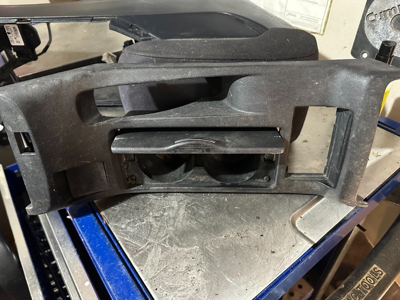 08-15 LANCER EVOLUTION EVO RALLIART OEM FLOOR CENTER CONSOLE CUP HOLDER