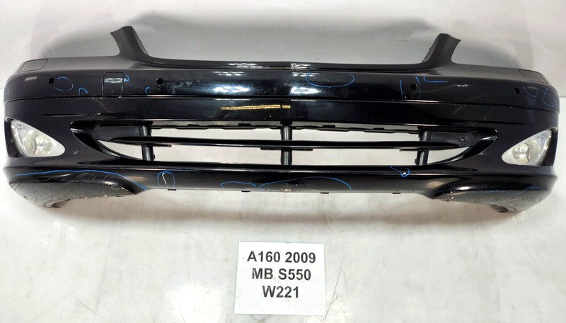 ✅ 2007-2009 OEM Mercedes W221 S550 S600 Front Bumper Cover Assembly Black NOTE*