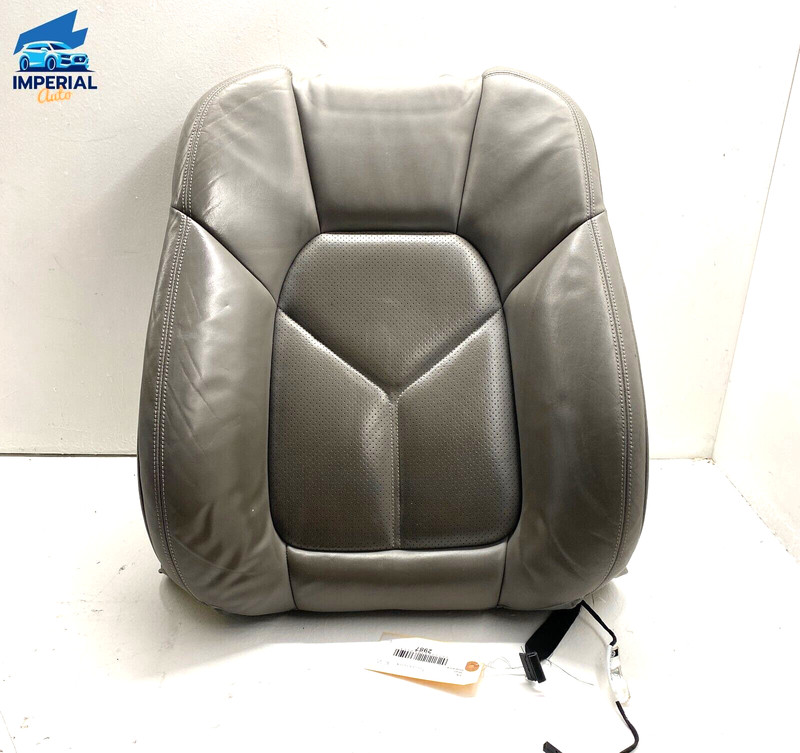 PORSCHE CAYENNE 2011-2016 FRONT LEFT DRIVER SEAT BACK PAD CUSHION GRAY OEM