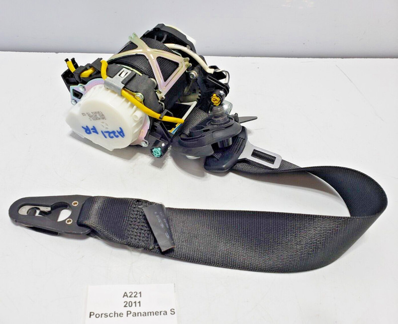 ✅ 10-16 OEM Porsche Panamera 970 Front Right Passenger Seat Belt Retractor Black