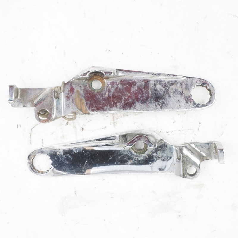 MERCEDESW111 220SE250SEW112COUPE , SEAT CHROME SIDE ADJUSTER PAD PAIR