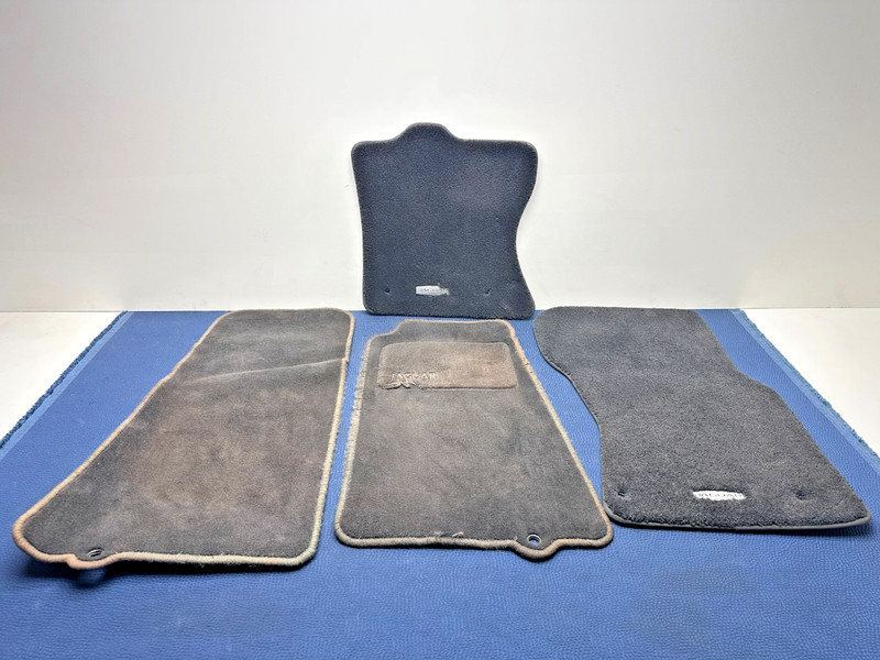17-25 Jaguar F-Pace Black Front Rear Left Right Floor Mat Carpet Liner Fctry OEM