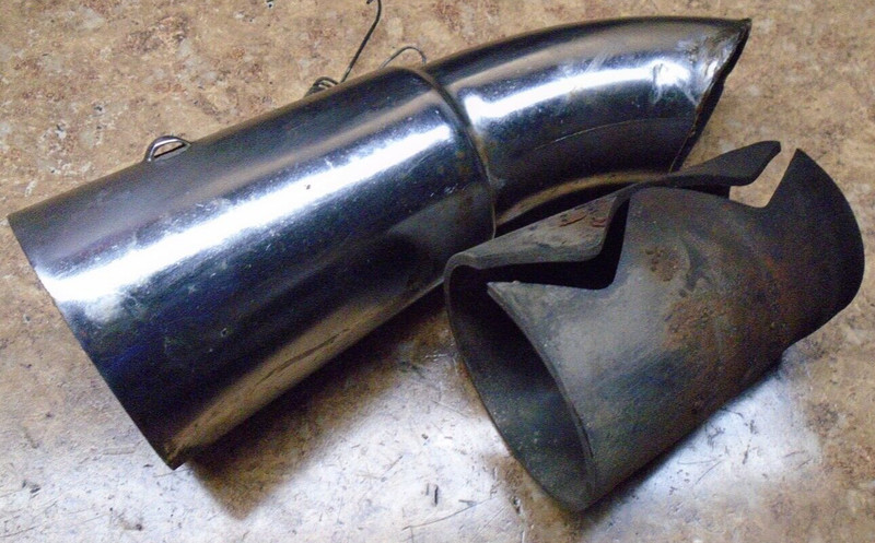 1987 Yamaha Venture XVZ1300 XVZ 1300 Exhaust Muffler Tip Cover Chrome End Pipe