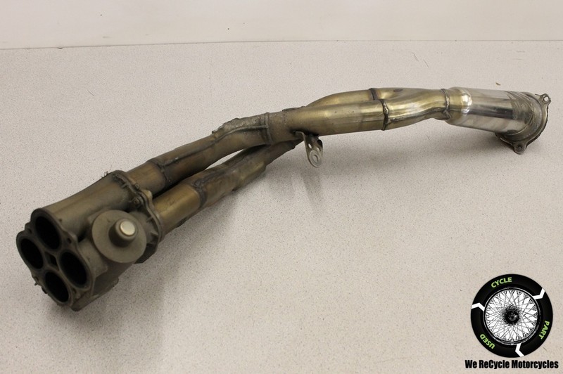2000 HONDA CBR 900 RR EXHAUST MANIFOLD MID PIPE SERVO VALVE OEM CBR900 * 00
