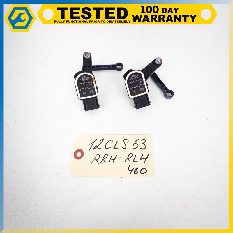 12-18 MERCEDES-BENZ CLS63 AMG REAR RIGHT LEFT HEADLIGHT LEVEL SENSOR SET OEM