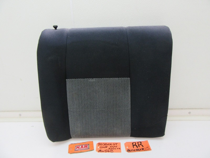 SEAT BACK SEAT CUSHION UPPER TOP CLOTH RIGHT REAR PASSENGER SIDE CELICA 94-99 GT