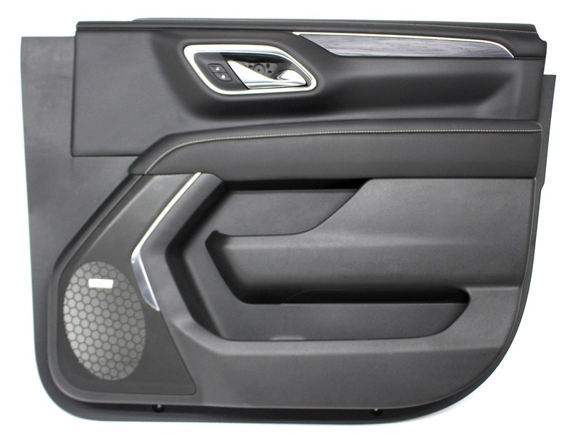 OEM Right Passenger Side Front Door Trim For Chevy Tahoe Black, Gray Woodgrain
