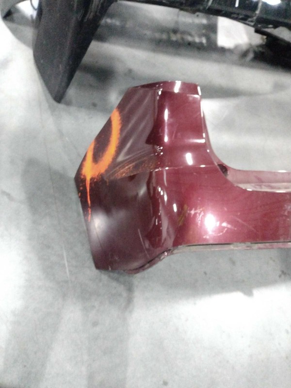 2013-2015 Acura RDX Maroon Rear Bumper Assembly OEM 04715TX4A90ZZ Used