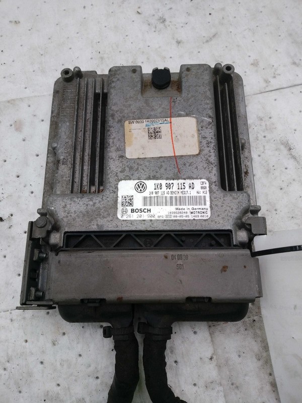2010 Volkswagen Jetta Engine Control Module ECM 2.0L Black OEM 1K0907115AD