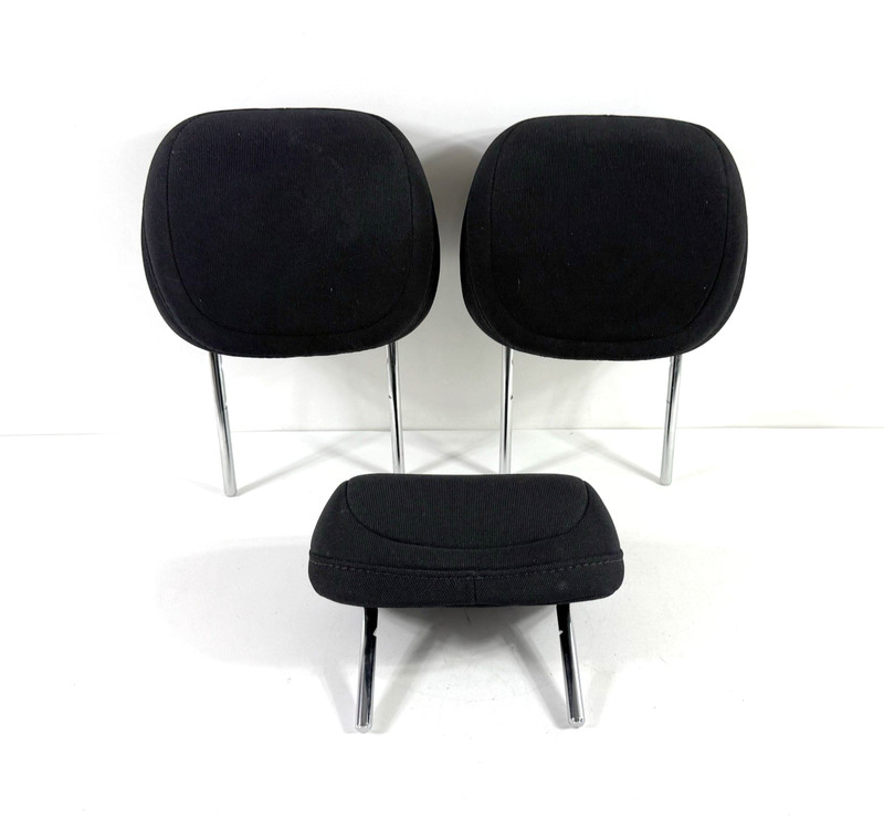 2013-2016 Dodge Dart Rear Headrest Set of 3 Black Cloth Head Rests OEM
