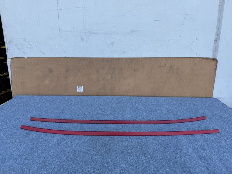 KIA STINGER 2018-2023 OEM LEFT AND RIGHT ROOF DRIP TRIM MOLDING COVER (RED)