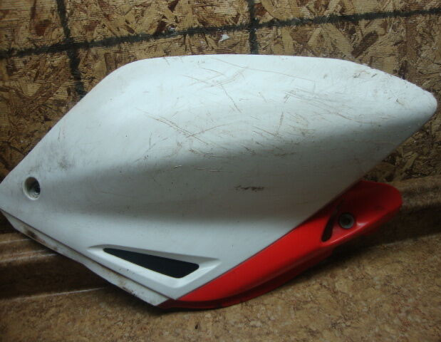 2006 Honda CRF250X CRF250 CRF 250 X Right Side Cover Panel White Red Plastic 06