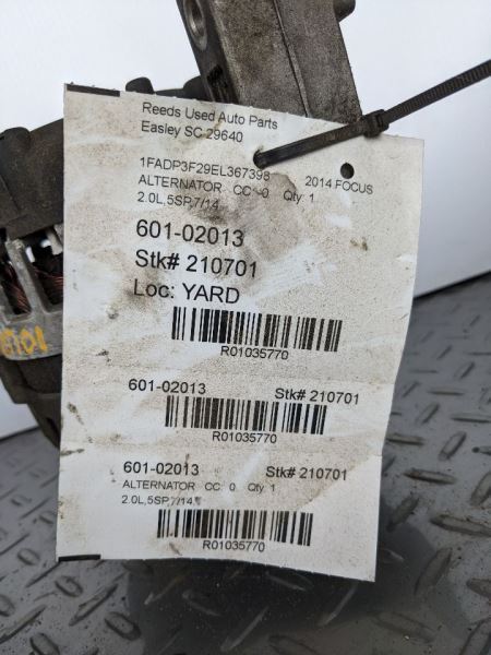 Alternator Without Turbo VIN 2 8th Digit Fits 12-18 FOCUS 1035770