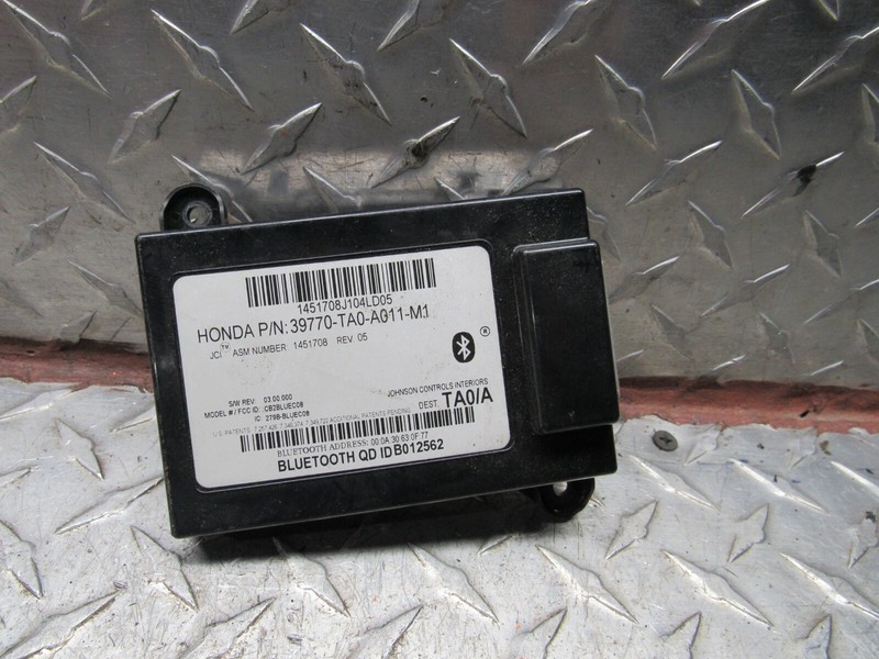 08-12 HONDA ACCORD COMMUNICATION BLUETOOTH MODULE US MARKET 39770-TA0-A011-M1