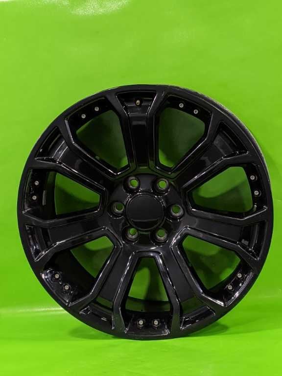B973 22X9 SAEJ2530 GLOSS BLACK 22" AFTER MARKET WHEEL RIM 2286-1