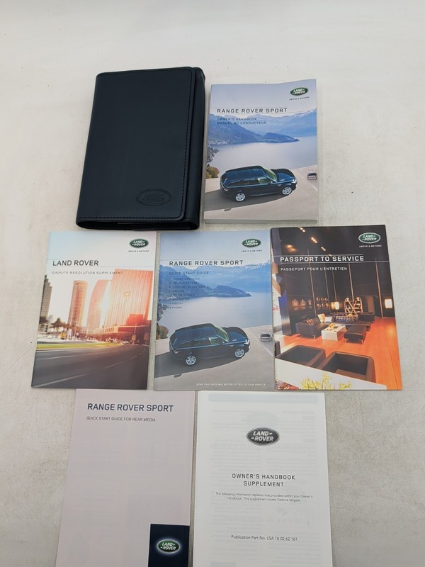 2016 Range Rover Land Rover Sport Owners Manual - SET Original V6 V8 HSE SE SVR