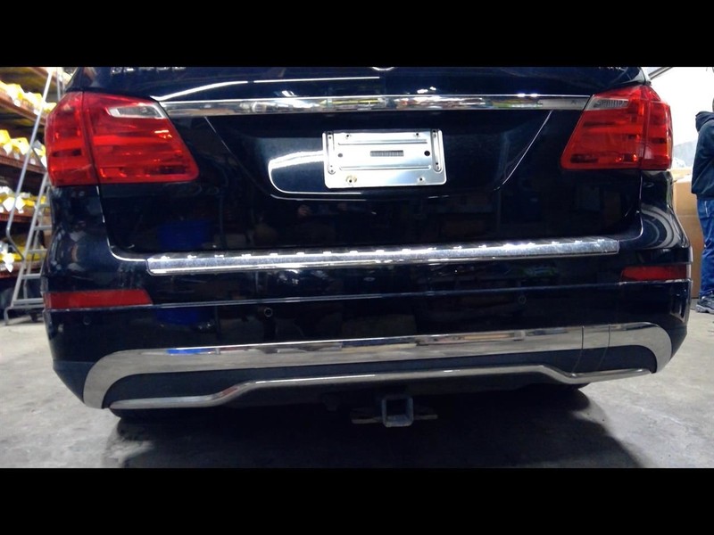 Rear Bumper Black 040 With Park Assist Fits 13-16 MERCEDES GL350 1498692