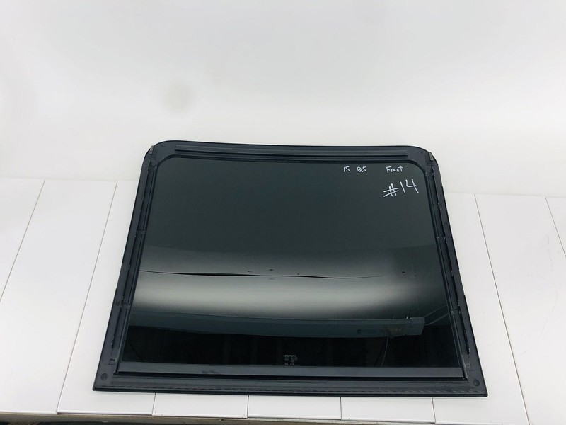 12-17 AUDI Q5 FRONT UPPER OVERHEAD SUNROOF MOONROOF PANORAMIC ROOF GLASS OEM #14