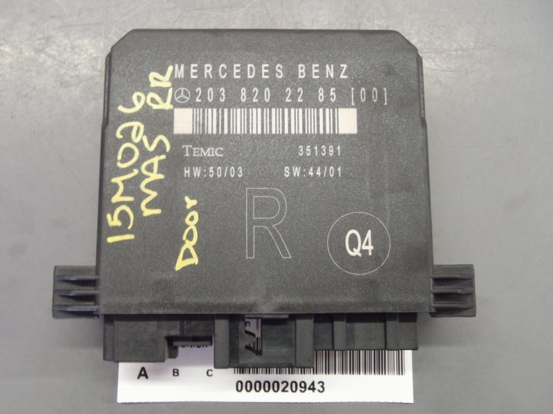 Right Passenger Rear Door Module Fits 2002-2007 Mercedes Benz C230 Sedan 52222