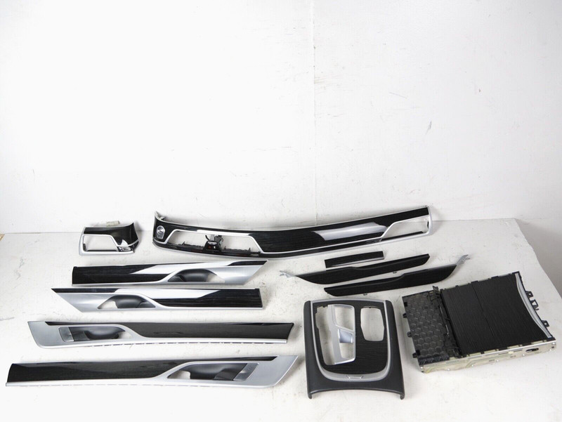 16-19 BMW 7 SERIES G12 DASH CENTER CONSOLE DOOR INTERIOR FINE WOOD TRIMS SET 66k
