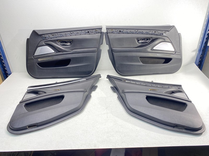 11-16 BMW F10 M5 Front & Rear Interior Nappa Leather Door Panel Black Set! OEM✅