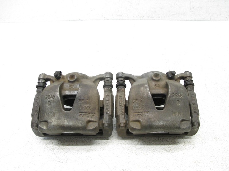 11-16 MINI COOPER S COUNTRYMAN PACEMAN R60 BRAKE DISC CALIPER SET FRONT OEM 0117