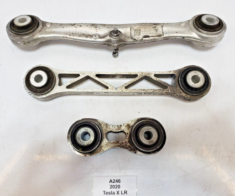 ✅ 16-20 OEM Tesla Model S Rear Right Passenger Lower Upper Control Arm SET Of 3