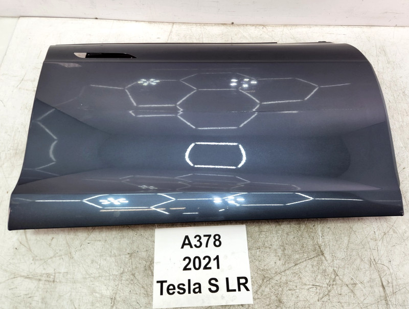 ✅ 21-25 OEM Tesla Model S Front Right Passenger Door Shell Panel Gray PMNG
