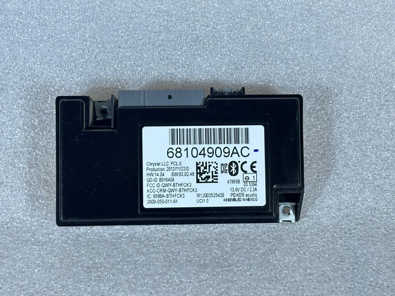 2012 RAM 2500 TELEMATICS MODULE68104909AC