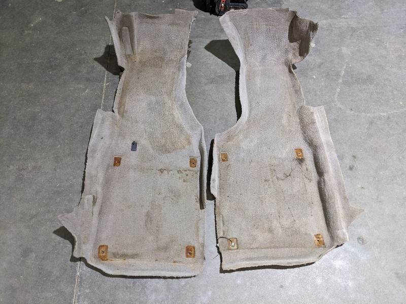 94-96 C4 Corvette Coupe Passenger & Driver Interior Cabin Carpet OEM 1184077