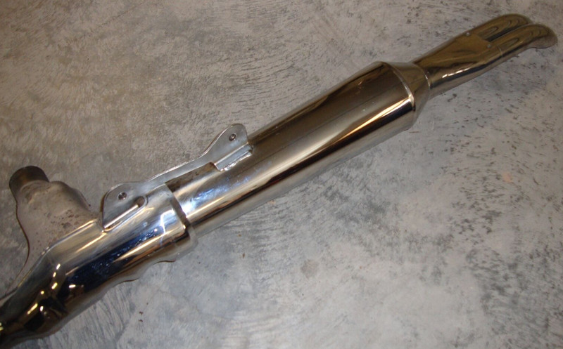 02 Kawasaki Voyager ZG 1200 ZG1200 ZG12 Left Rear Exhaust Pipe Muffler Silencer