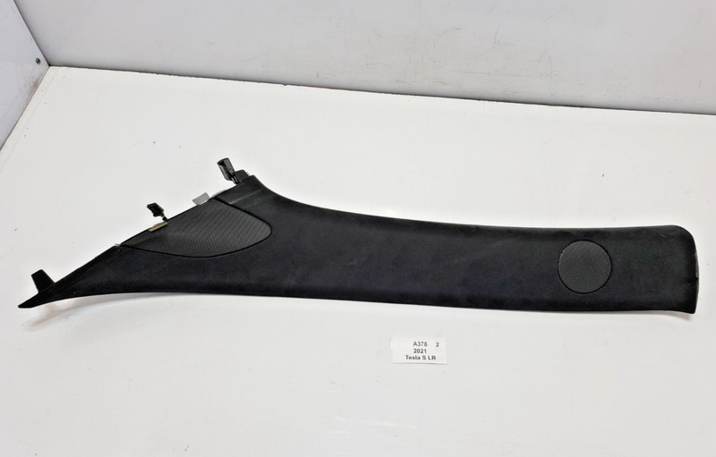 ✅ 21-25 OEM Tesla Model S Front Left Driver Upper A Pillar Cover Trim Black