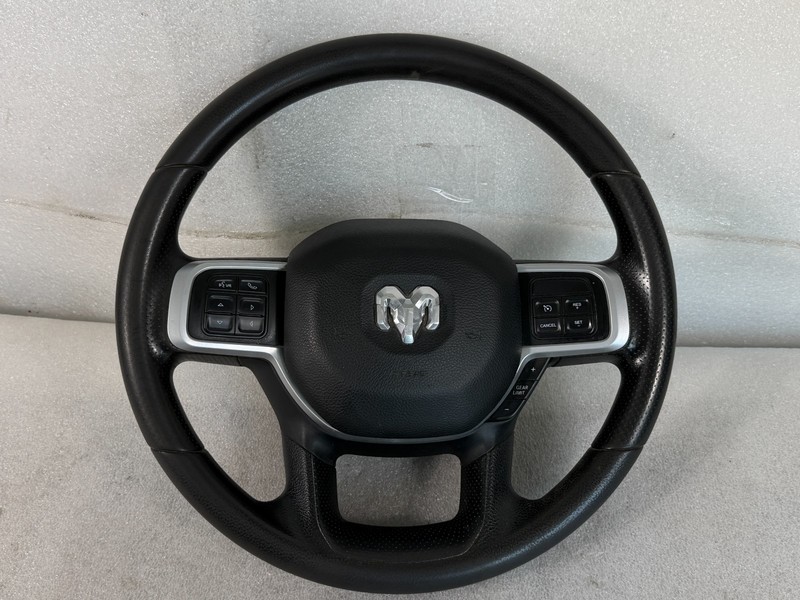2019-2024 RAM 2500 STEERING WHEEL W/ AUDIO CRUISE CONTROL SWITCH OEM 6MU522X7AE