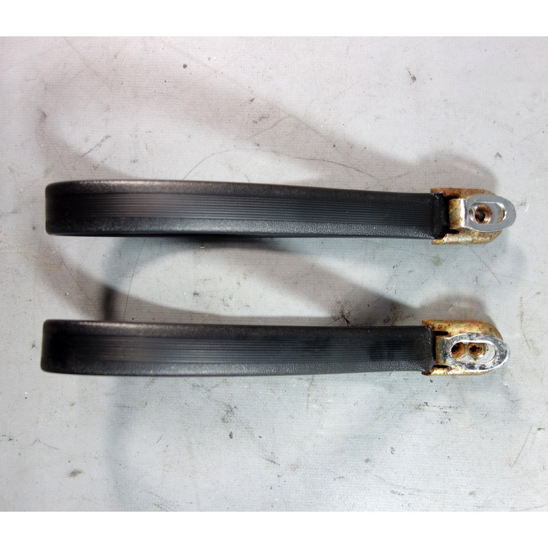 68-88 BMW E3 Sedan E10 2002 E24 Front Grab Strap Roof Handle Pair Black OEM