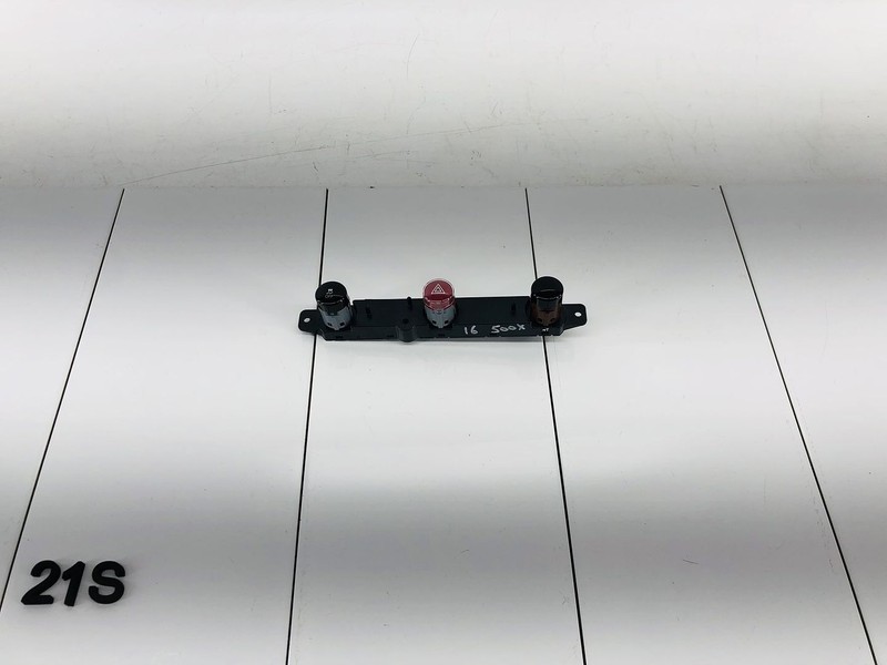 16-18 FIAT 500X FRONT DASH DASHBOARD HAZARD LIGHT & TRACTION CONTROL SWITCH OEM