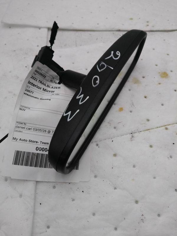 2021 Chevrolet Trailblazer OEM Grey Interior Rear View Mirror, 67K Miles