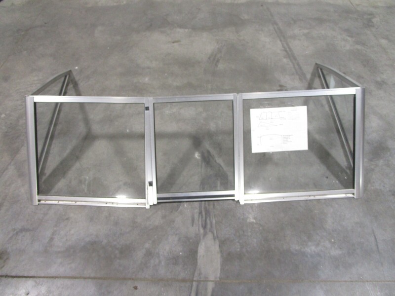 1989 Larson All American DC 170 Boat Windshield Window Glass Walk Through 68"