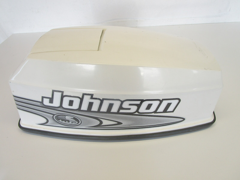 5001938 OMC Johnson Outboard 40 50 HP 2 Cyl Top Engine Cowl Motor Cover White