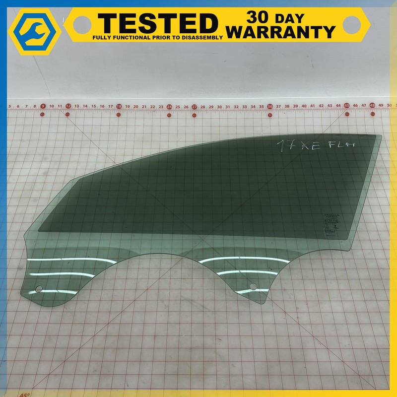 17-20 JAGUAR XE FRONT LEFT DRIVER SIDE DOOR WINDOW GLASS OEM