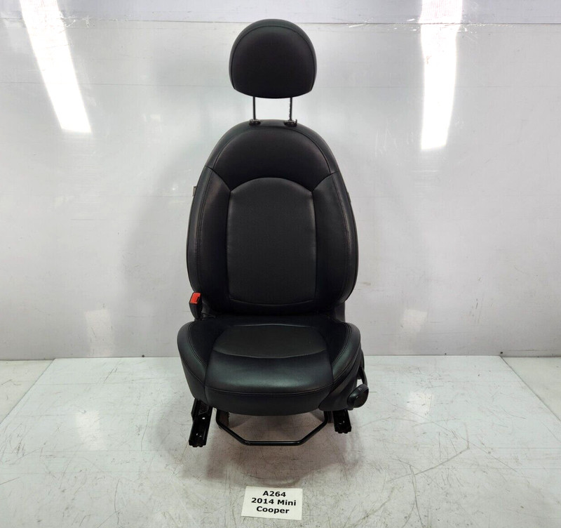 ✅ 13-16 OEM Mini Cooper R61 Front Left Driver Seat Leatherette Black Assy NOTE*