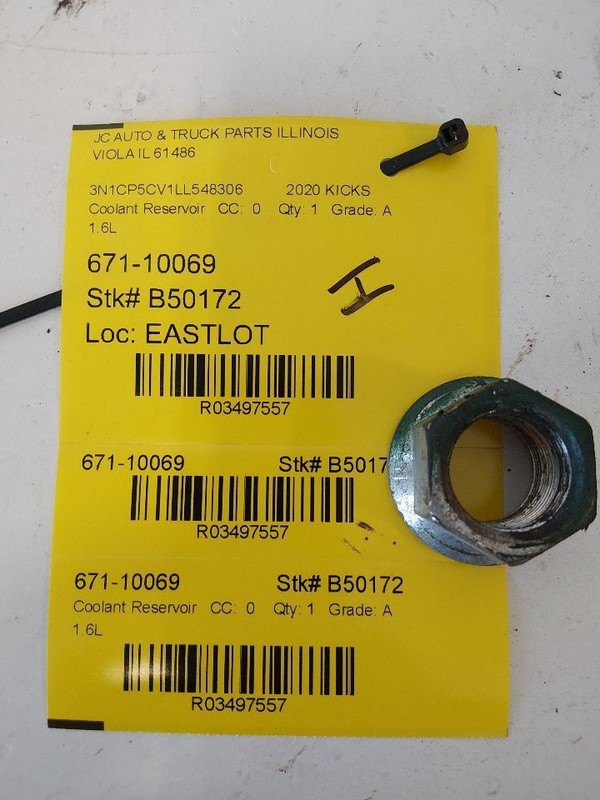 Coolant Reservoir Fits 18-23 KICKS 3497557