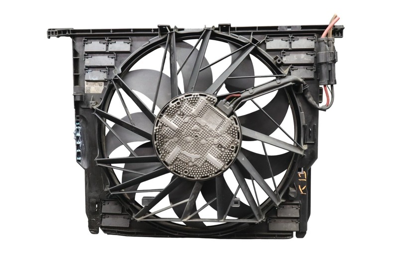 09-15 BMW 750Li F01 F02 Radiator Cooling Fan Shroud w/ Motor 17424578976 Oem