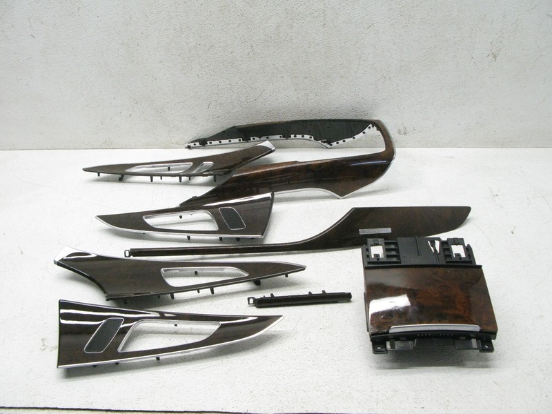 16-18 AUDI C7 A6 S6 SEDAN INTERIOR WOOD TRIM DOOR PANEL BEZEL STORAGE 030422B