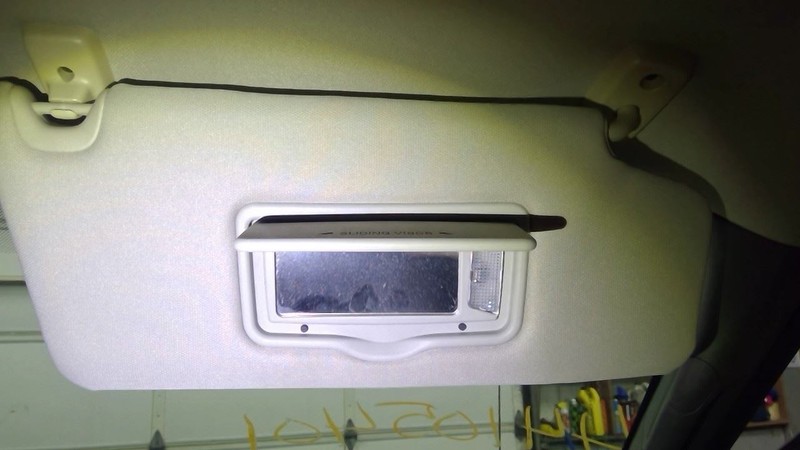 Passenger Sun Visor Crew Cab Fits 09-10 FORD F150 PICKUP 1781351